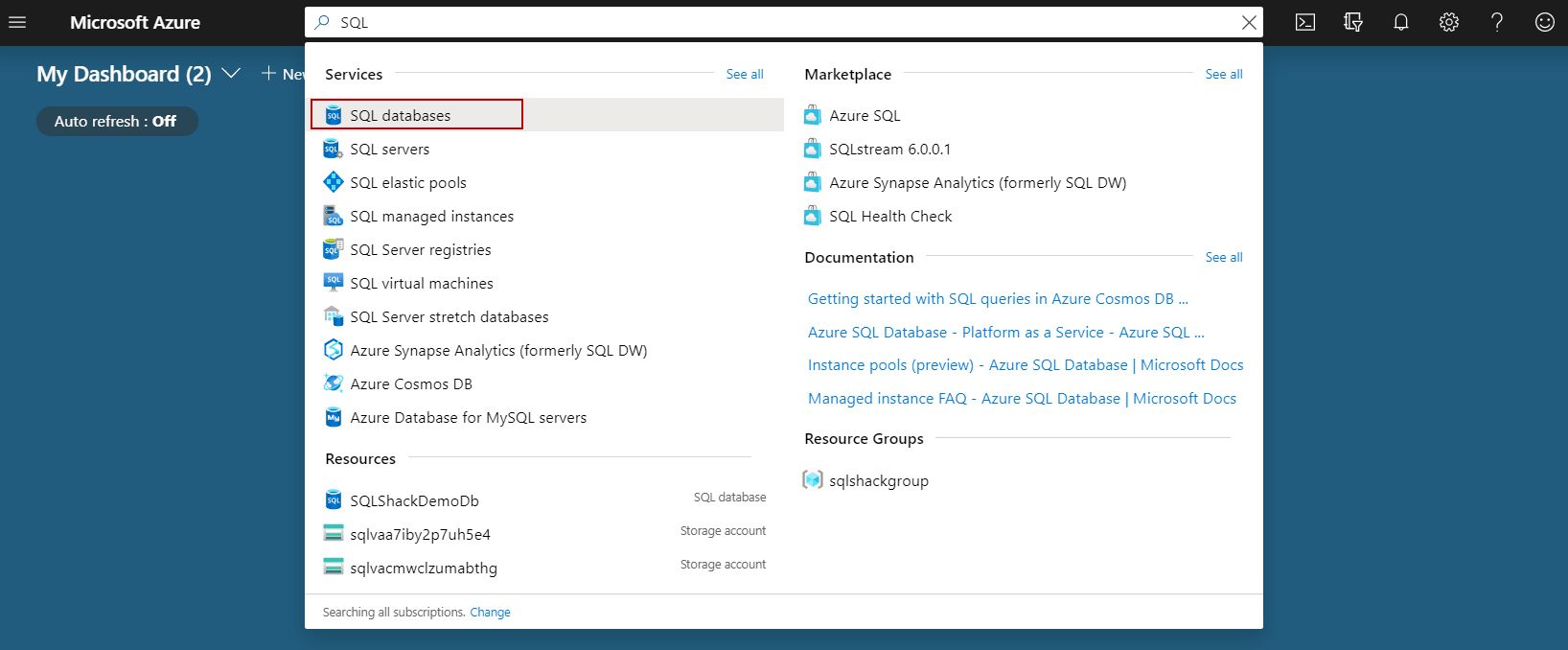 Azure SQL Database: SQL Databases